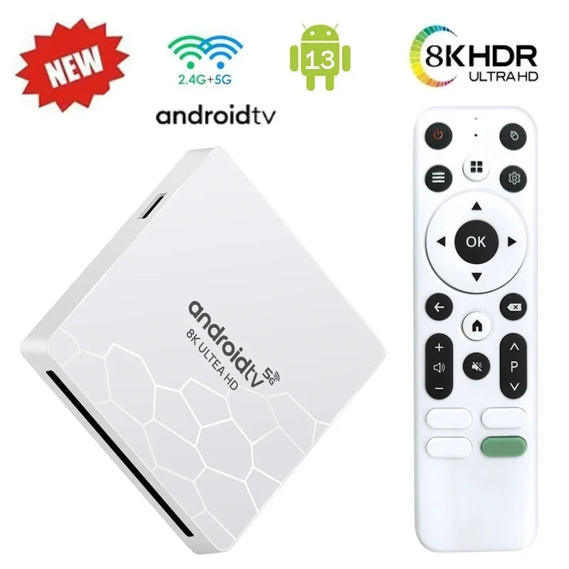 Android 13 TV Box Q96 OHP 8K 8GB OTA HISILICON 3798M Quad Core 4G 5G Lettore multimediale WIFI dual-band 8K 4K HDR Set Top Box aggiornato