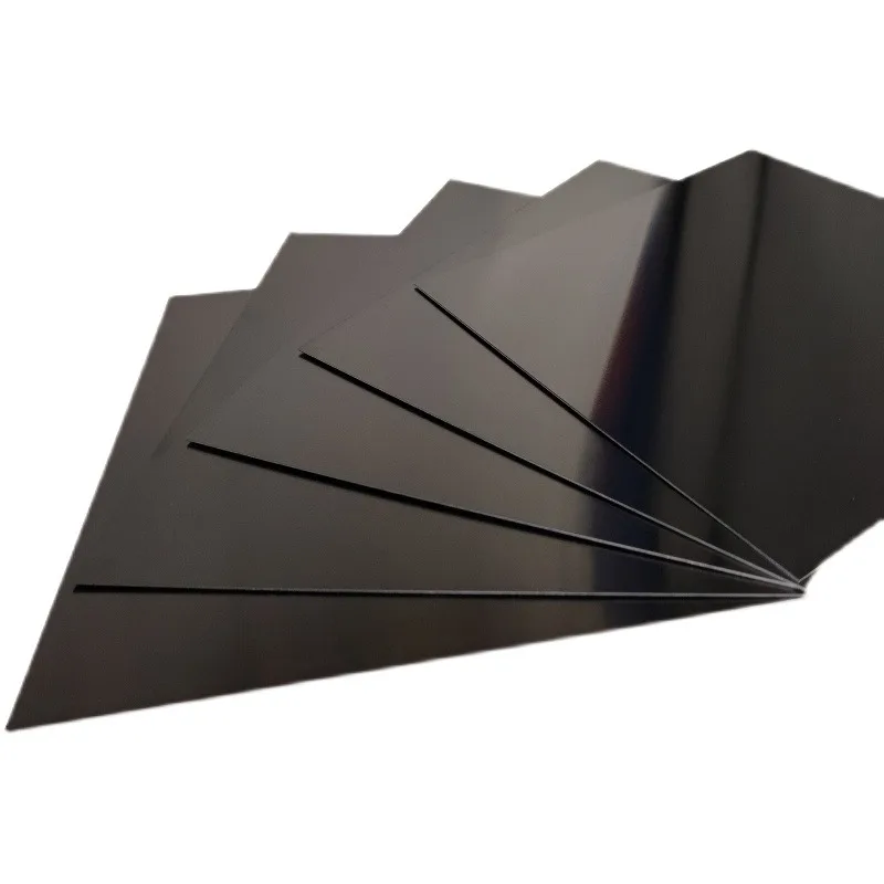 Black Anodized 5052 Aluminum Alloy Plate 0.5-2mm Thickness 100x100mm 200x200mm 200x300mm 300x300mm