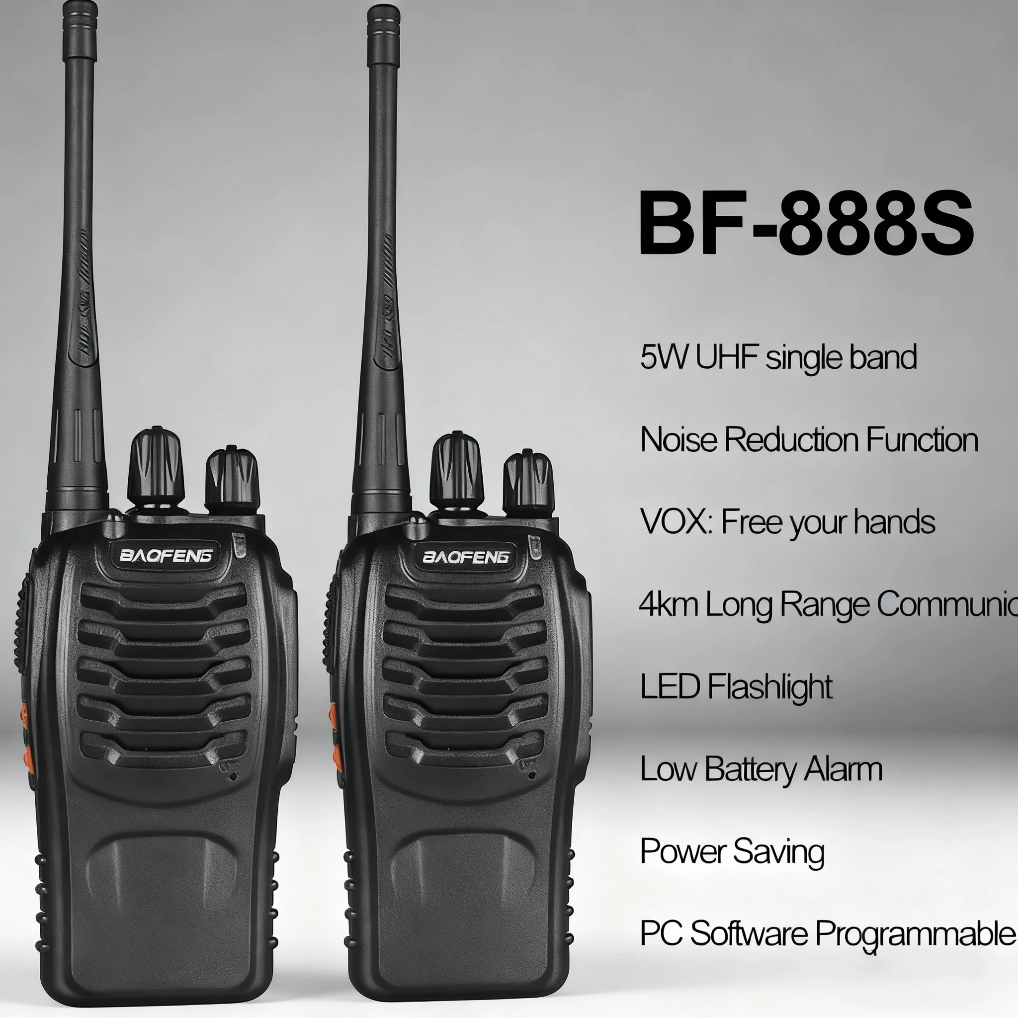 

2/4/6PCS Baofeng BF-888S Pro Walkie Talkie Wireless Copy Frequency Long Range Portable Upgrade BF 888S Ham Two Way Radio Hunting