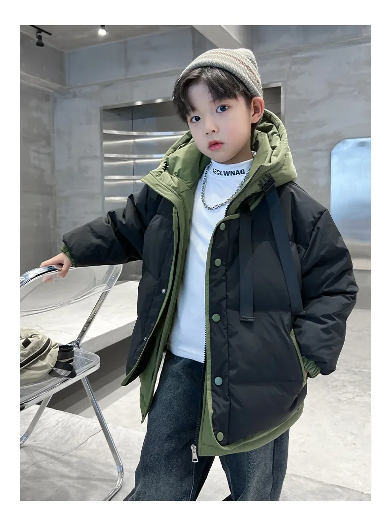 Girls and Boys Winter Down Padded Jacket Thickened 2024 New Winter Coat Children Winter Padded Coat Children Fashion Clothes