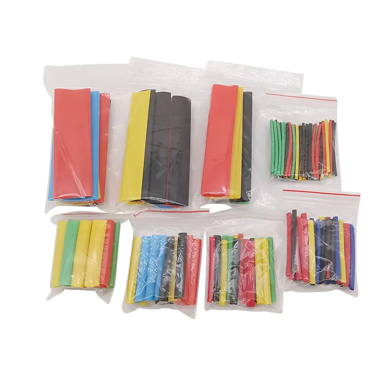 164Pcs/Set Heat Shrink Tubing Assortment Kit Electrical Connection Wire Wrapping Cable Protect Heat Shrinking Tube Sleeving