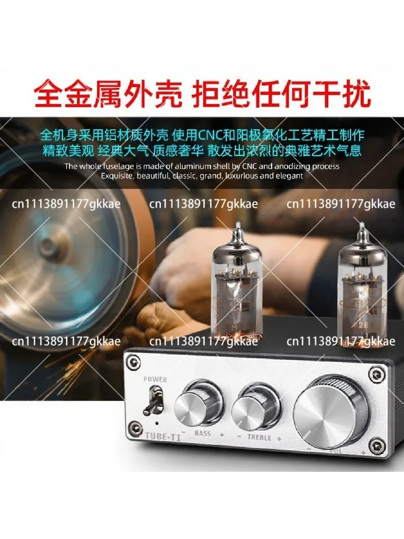 6J1 Tube Preamplifier HiFi Audio Valve Amp Front End High-Low Tone Control Home Stereo Preamplifier