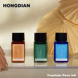 18ml HONGDIAN Fountain Pen Ink Multicolour Glass Bottled Writing Calligraphy Chinese ink Office School Supplies Stationery