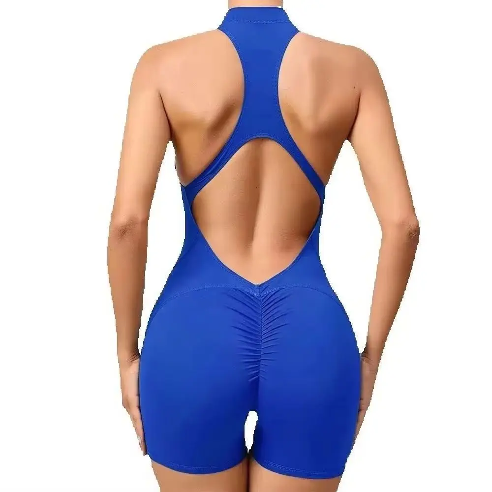Female Outdoor Recreation Bodysuits Short Sports Jumpsuit Sleeveless Gym Set Women Yoga Clothes Rompers Workout One-piece Suit