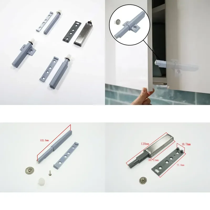 Push to Open Cabinet Magnetic Door Catch Rebound Furniture Cupboard Magnetic Latch