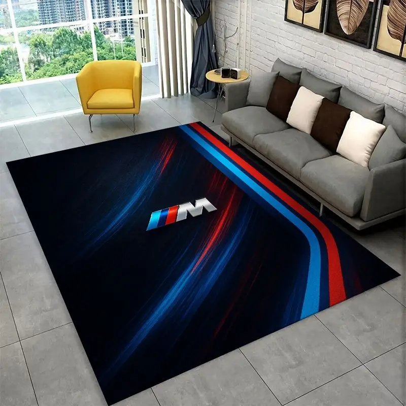 Tapis 3D Vintage B-BMW Racing Car MOTO pour la maison, le salon, la chambre, le canapé, le paillasson, la décoration, tapis de sol antidérapant, cadeau
