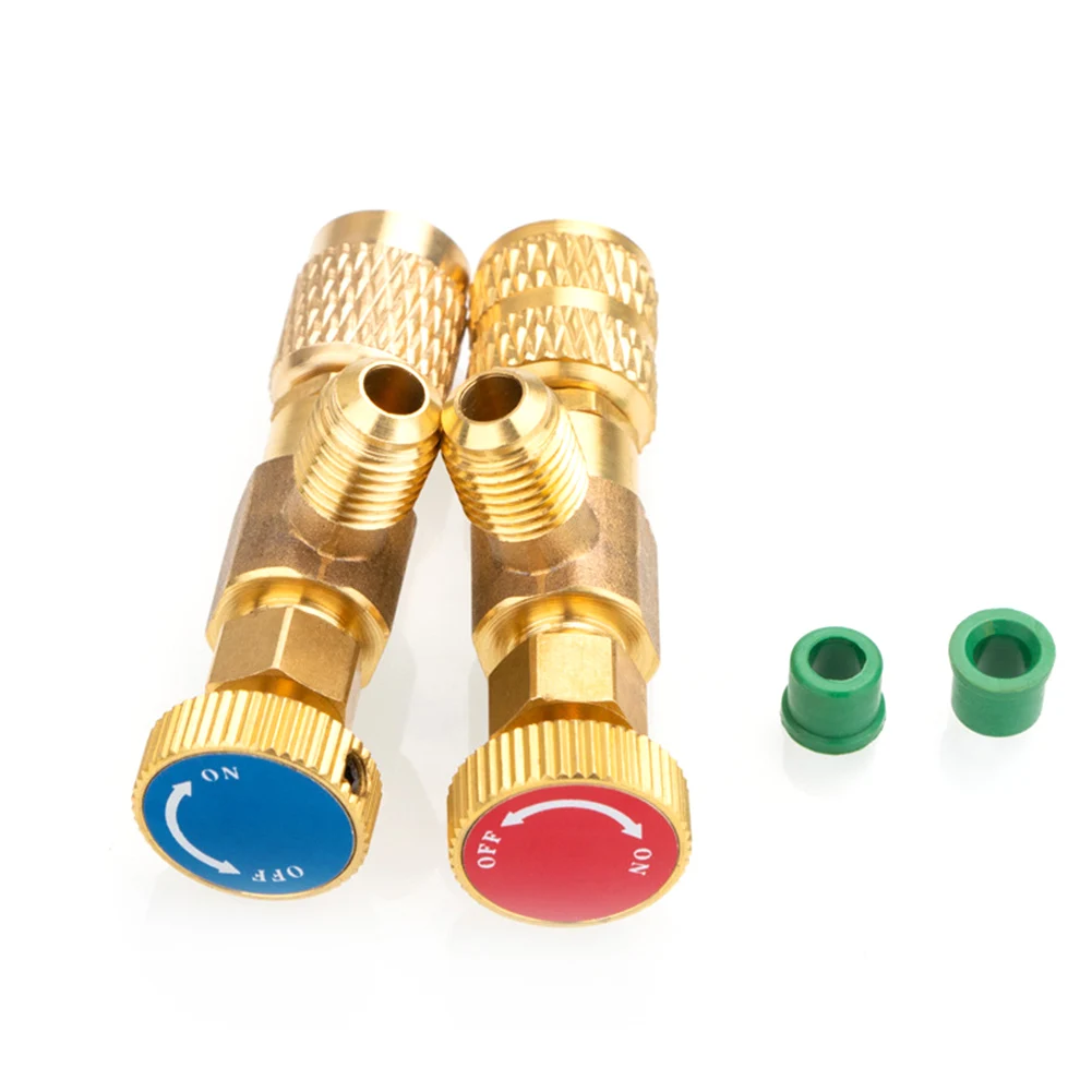 

Hot Sale Air Conditioning Refrigerant Safety Valve R410A R22 1/4 " Refrigeration Charging Safety Liquid Adapter Hand Tool Parts