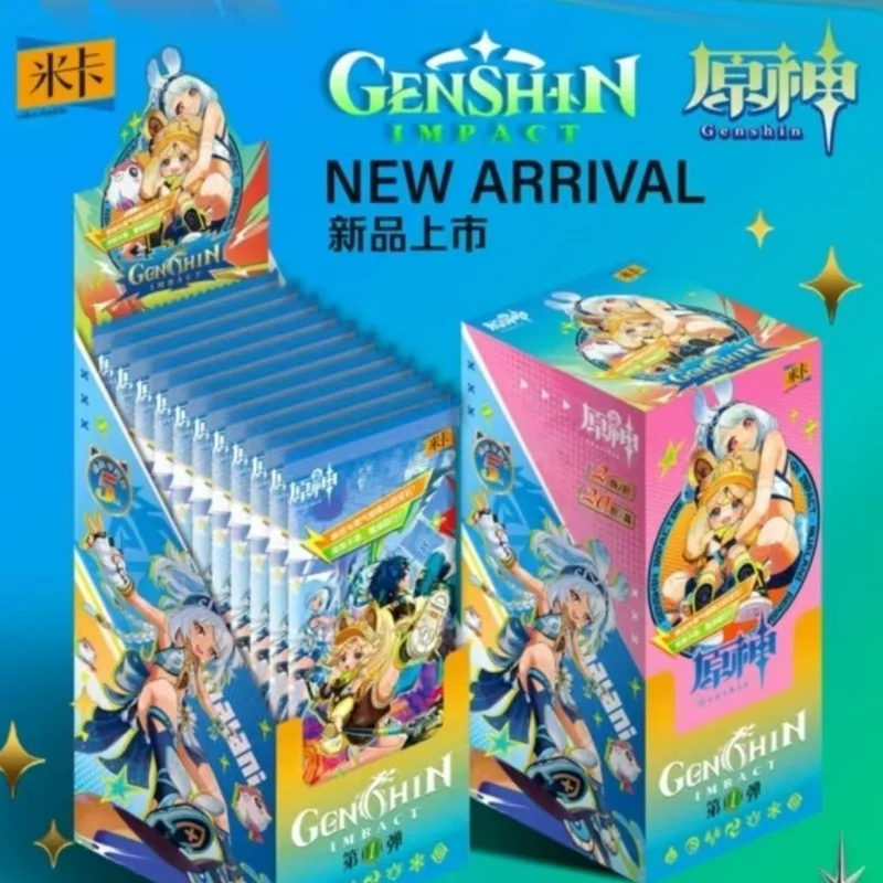 

KAYOU Genshin Impact Новая серия продуктов Серия радужных персонажей Серия билетов Коллекционная карта Полный набор горячих карточек