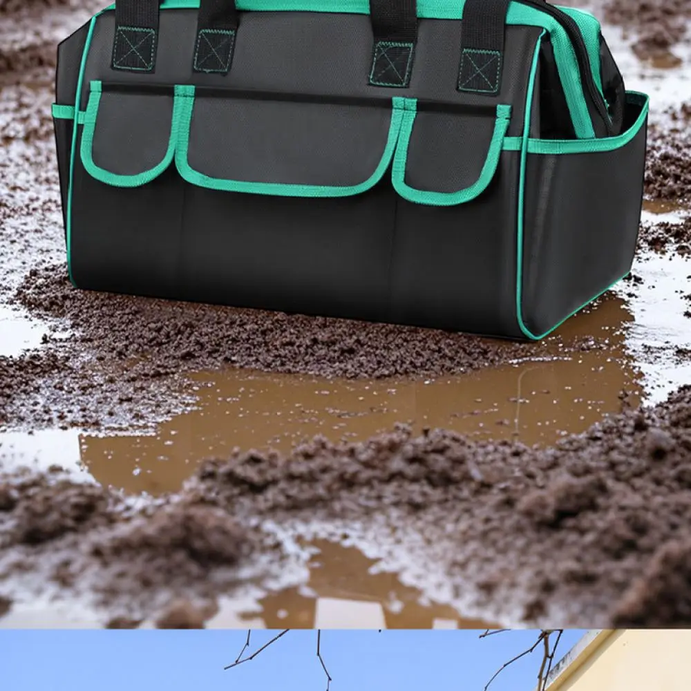 Durable Oxford Fabric Tool Carrier Waterproof Multifunctional Organizer Handbag For Manual Repair And Construction