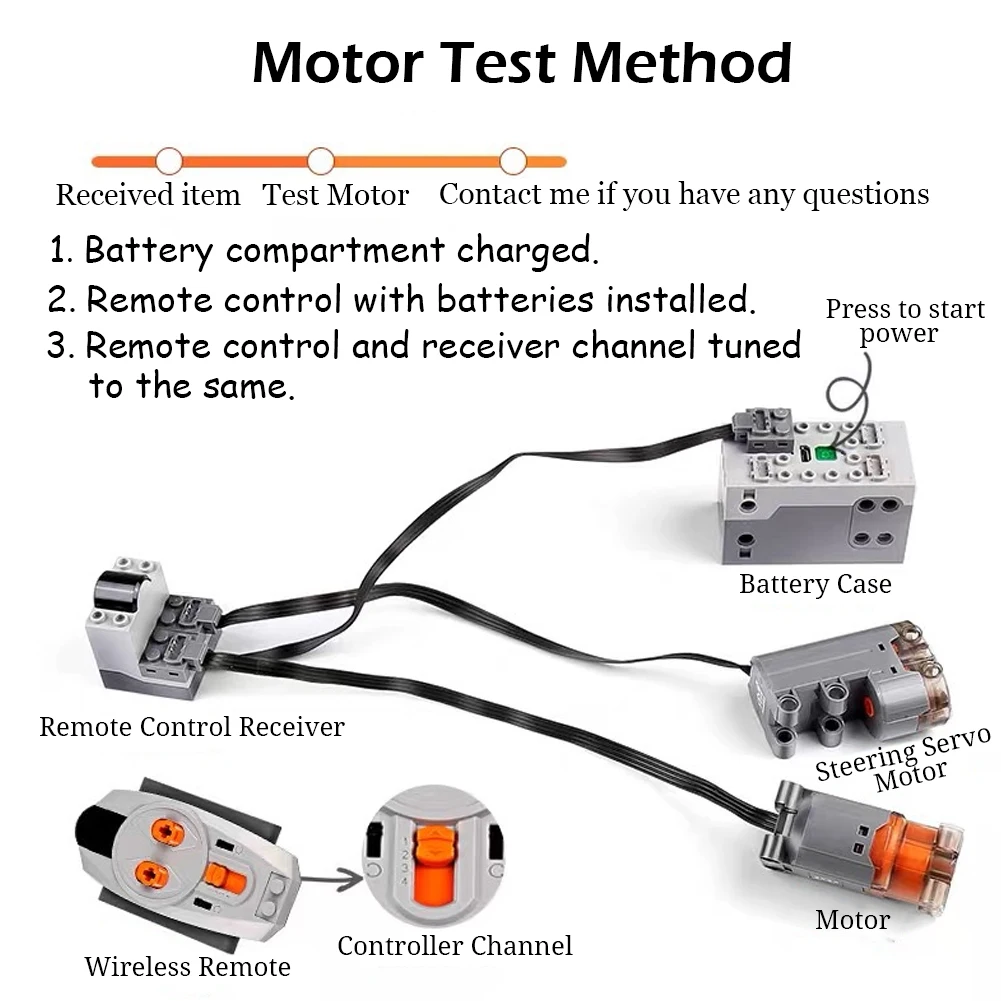 Mould King MOC Technical Power Functions Parts M L XL Servo Motor 8883 8882 88004 compatible with Legoeds Blocks Gift for Kids