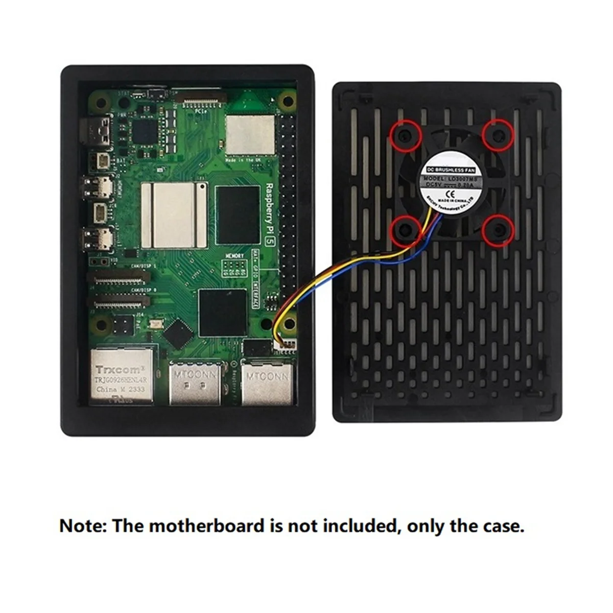 HOT SALE Case for Raspberry Pi 5, for Raspberry Pi 5 ABS Case Heatsink Cooler for Raspberry Pi 5