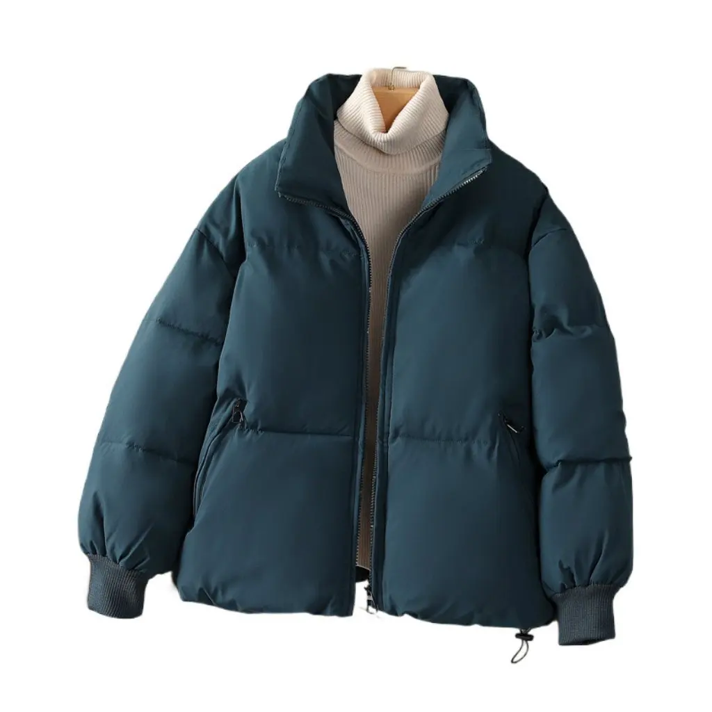 

Женская короткая пуховая куртка на хлопковой подкладке, зимнее пальто в корейском стиле с маленькой подкладкой, теплая повседневная верхняя одежда