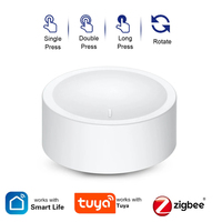 Tuya ZigBee Smart Knob Switch Wireless Scene Button Rotatable Dimmer Switch Home Appliances Automation Linkage Remoter