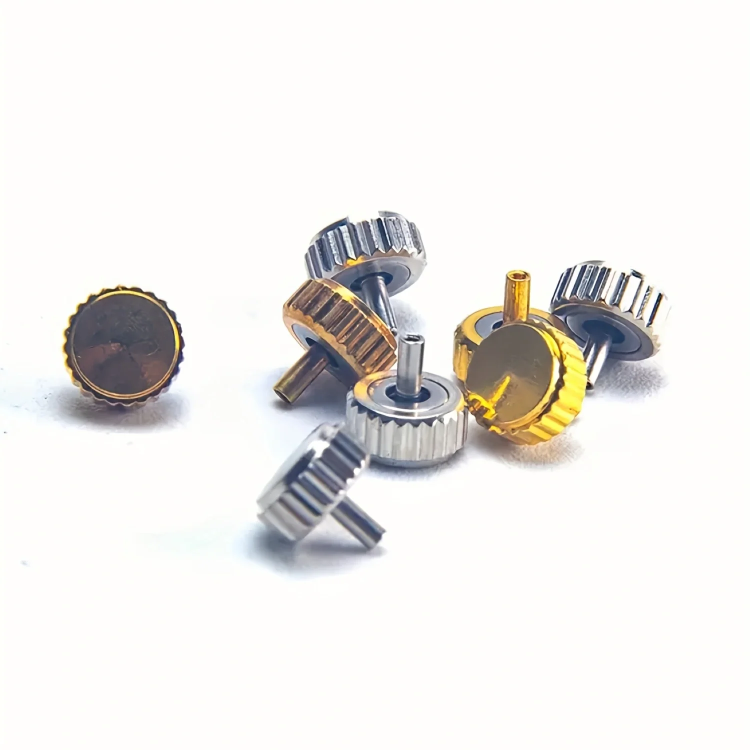 Fotografia 7: Venda quente! Conjunto de coroa de relógio à prova d'água 100pcs/300pcs, vários tamanhos para reparo de relógio