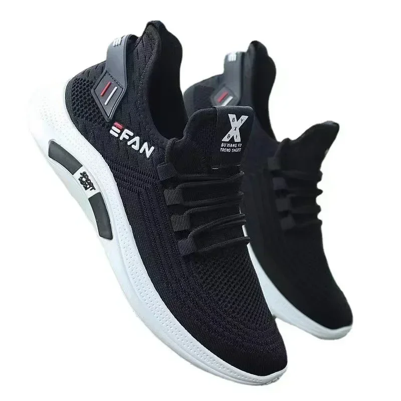 Spring White Casual Shoes Breathable Non-slip Walking Sneakers Men Shoes Outdoor 2024 Comfortable Fashion Lace Up Running Shoes