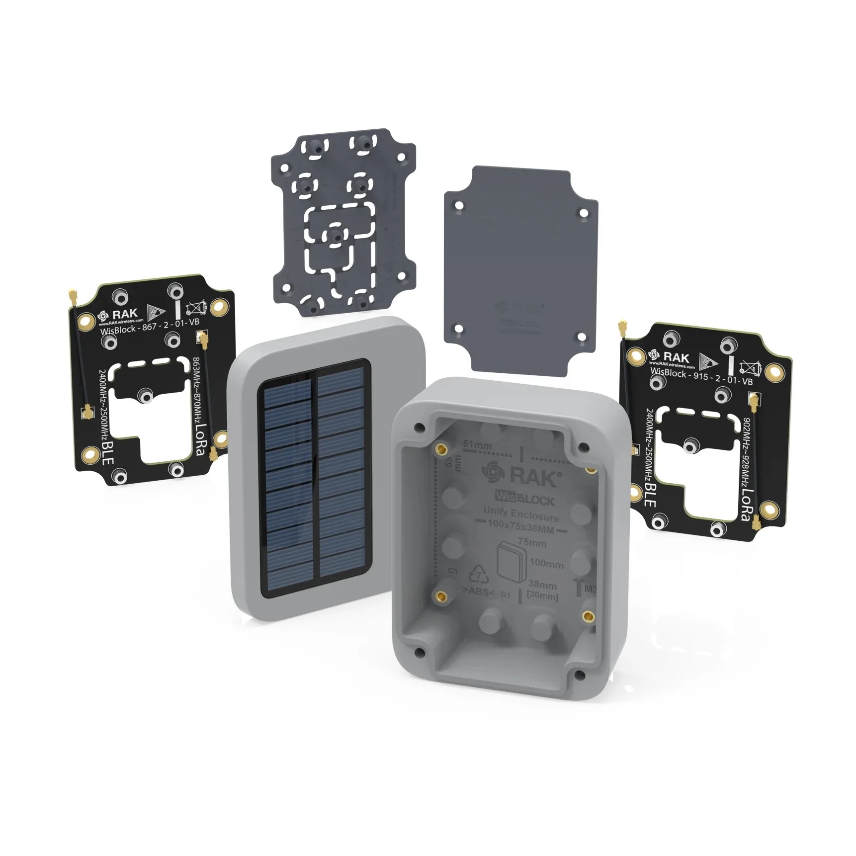 

Корпус Unify Solar IP65 100x75x38 мм с дополнительным интегрированным LoRa ® и Bluetooth-антенна