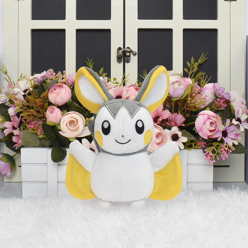 8in Kawaii بوكيمون الغزلان Victini Snivy Emolga Tepig ألعاب من نسيج مخملي لطيف أنيمي الشكل مضحك الكرتون الحيوانات المحشوة دمية