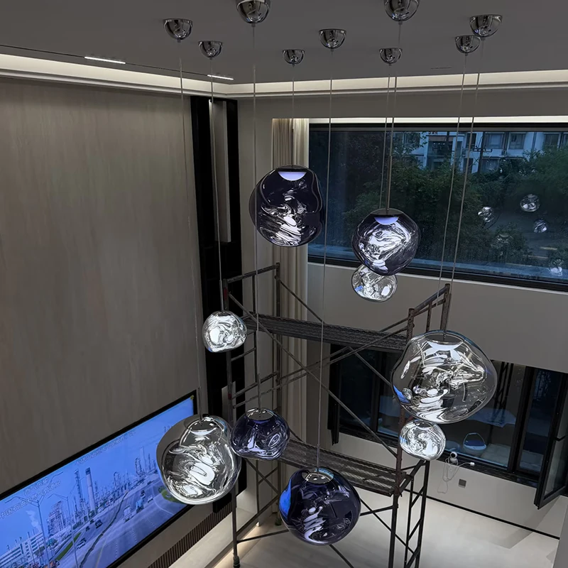 Modern Original Pendant Light Art Shape Design PVC Lighting for Living Room Indoor Decor Home Fixtures Loft Kitchen Hanging Lamp