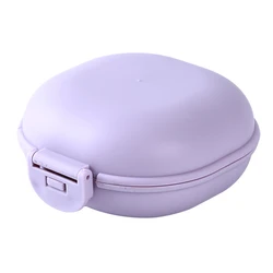 1pc waterproof soap box with lid travel bathroom creative cute solid color draining portable holde