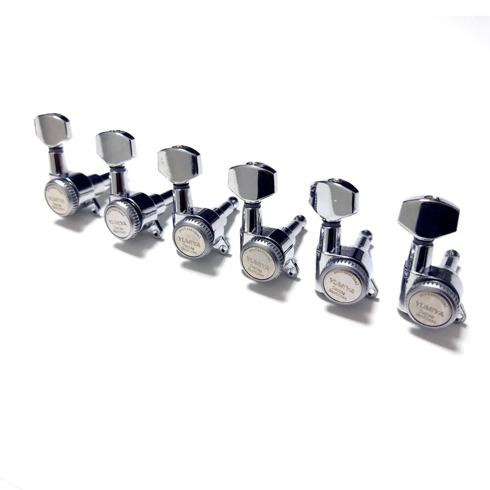 

6R Guitar Locking Tuners 1:18 Lock String Tuning Key Pegs Machine Head Chrome for 6 String 6R Guitar Professional Guitar Parts