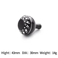 30mm black silver