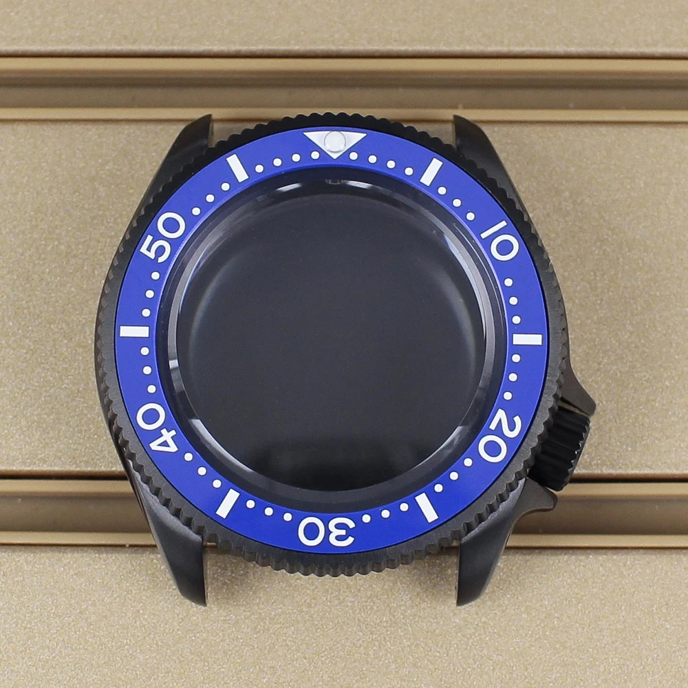 

38mm Men's Watch Case Stainless Steel Sapphire Glass For NH34 NH35 NH36 NH38 Movement 28.5mm Dial Waterproof Repair Watch Parts