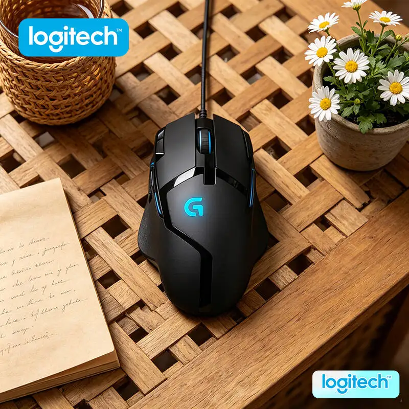 Logitech G402 Wired Gaming Mouse 20M Clicks Durability 4 DPI Levels Anti-Slip Design for Desktop Gaming Play