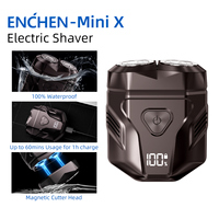 ENCHEN Electric Shaver Mini Razor Beard Trimmer Hair Shaving Machine for Men Waterproof Rechargeable Type-C LED Display - Mini X