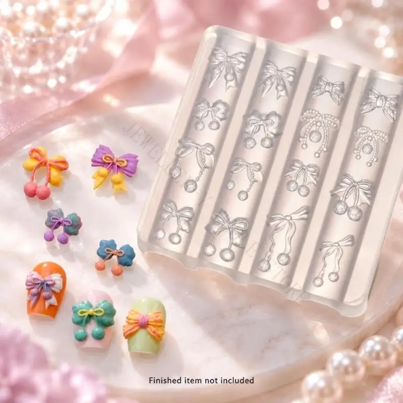 R7UF Lightweight Resin Template Bows Pattern Craft Tool For Precise Detailing