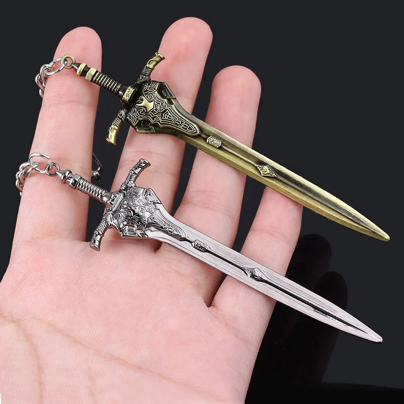 Game Dark Souls Keychain Sun Knight Shield Ornstein Artorias Sword Smough Hammer Key Chain Pendant Cosplay Jewelry