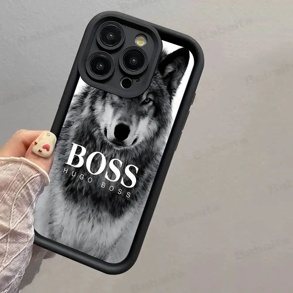 HUGO BBOSSES coque de téléphone coque de téléphone pour iPhone 17 Air 17 16 15 14 13 12 11 Plus Pro Max TPU Silicone souple