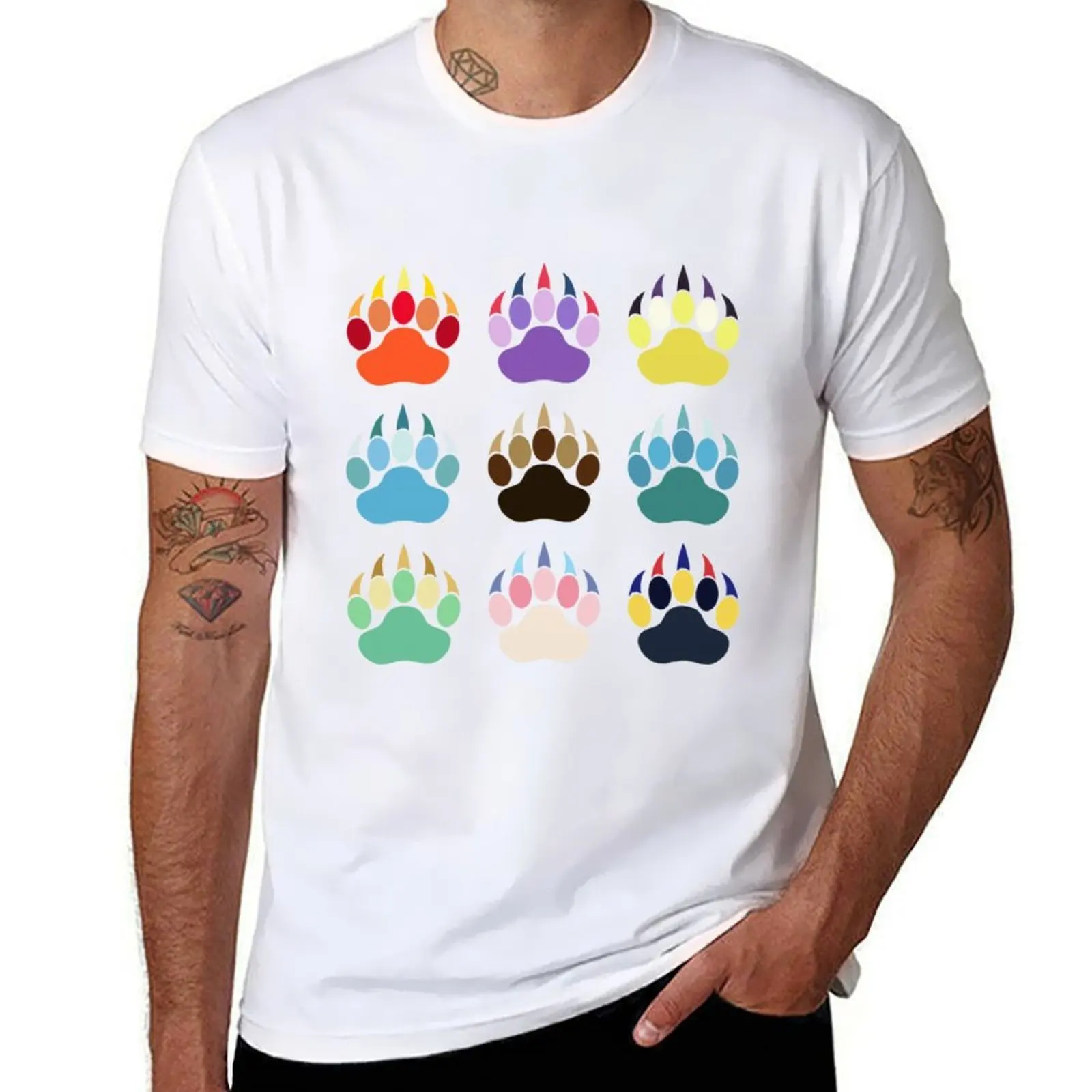 

Evolution Paws (bold) T-Shirt man t shirt summer man t shirt luxury T-Shirt
