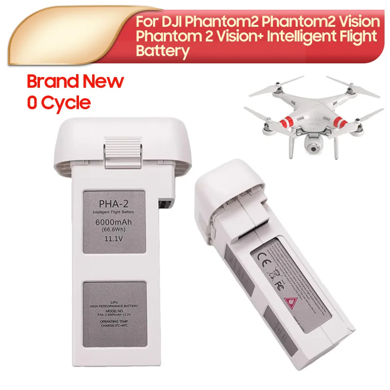 NEW Replacement Battery For DJI Phantom2 Phantom2 Vision Phantom 2 Vision+ 0-Cycle DJI Drone Battery 6000mAh