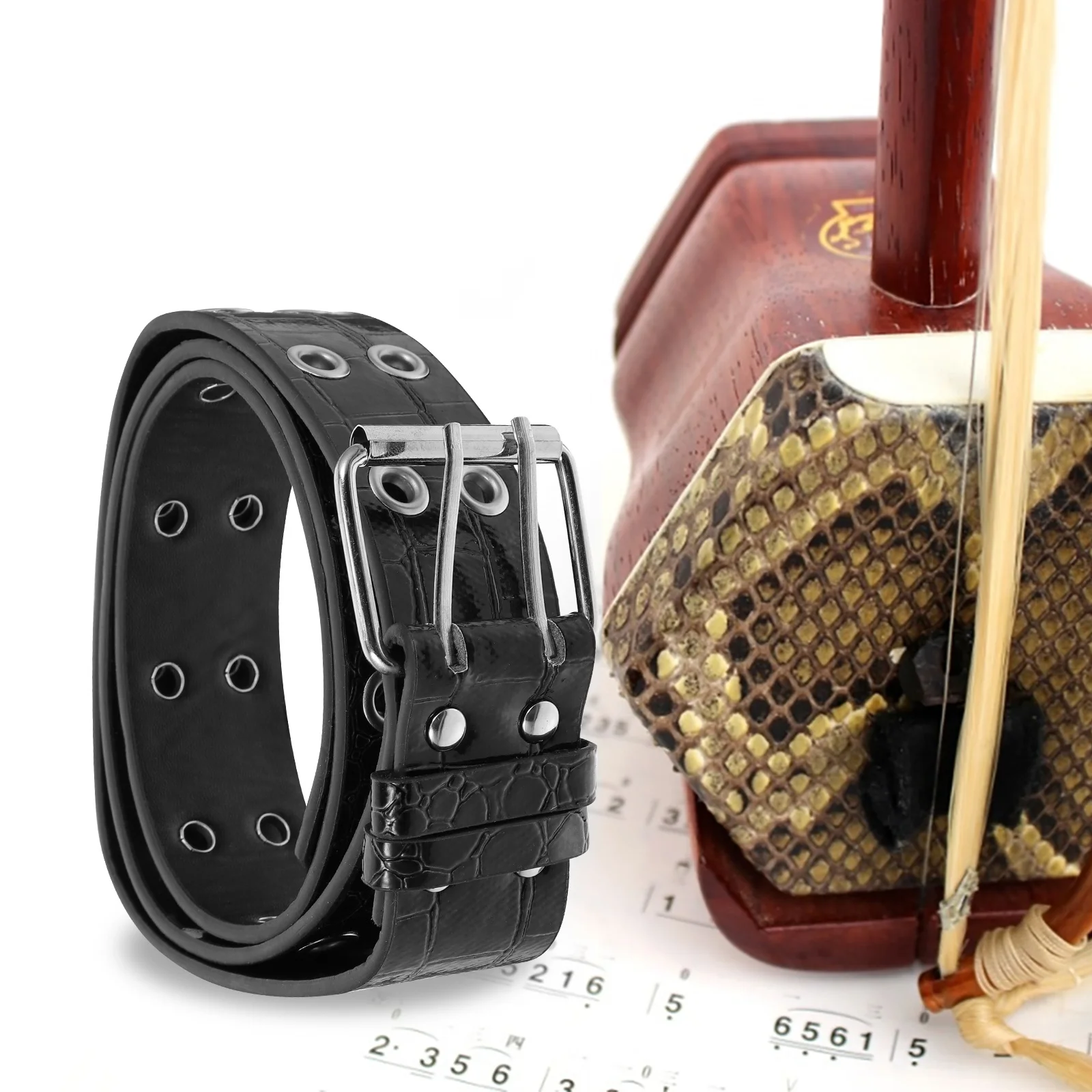 

Erhu Belt Waist Practical High Quality for Playing Pu Useful Support Professional Standing