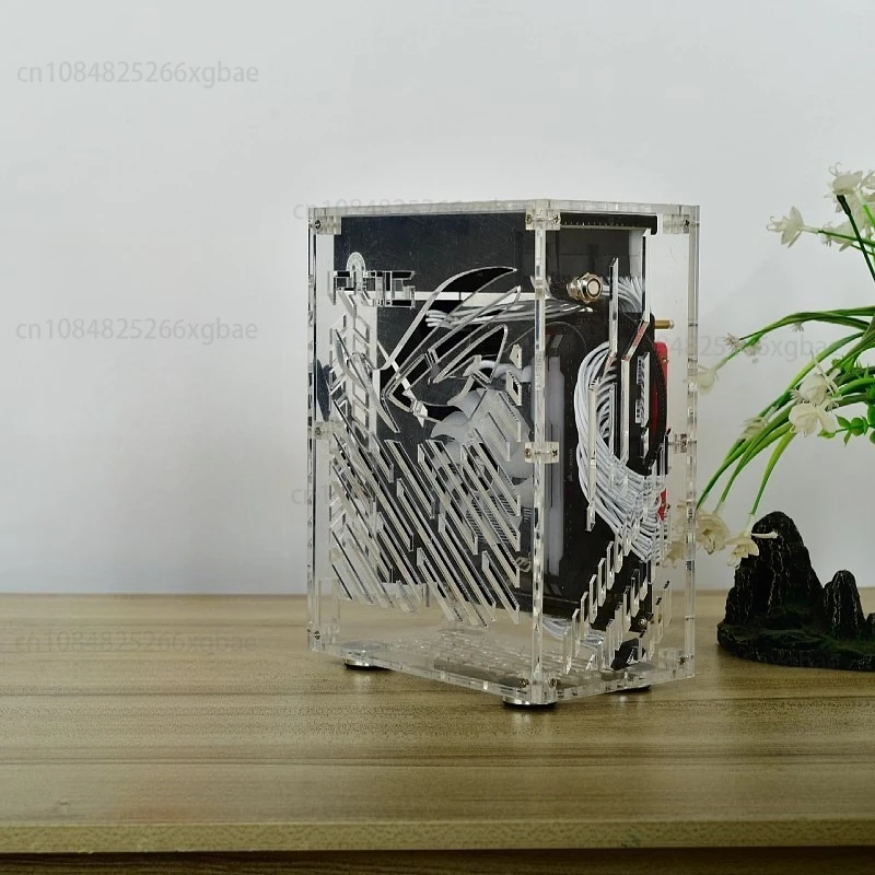 Semi-high ITX Compact DIY Mini Portable  Full Side Transparent Desktop Computer Small Host Case