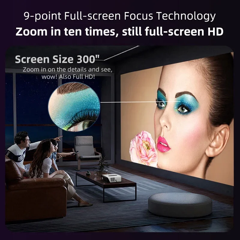 Fabrik OEM/ODM Smart Android Wifi 4K Projektor Video Heimkino 1080P LED LCD Projektor Für Mobile und PS5