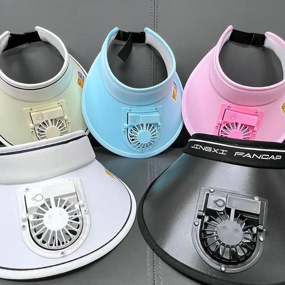 

Fashion Outdoor Sun Protection Hat Summer Large Brim USB Charging Fan Sun Visor for Men and Women