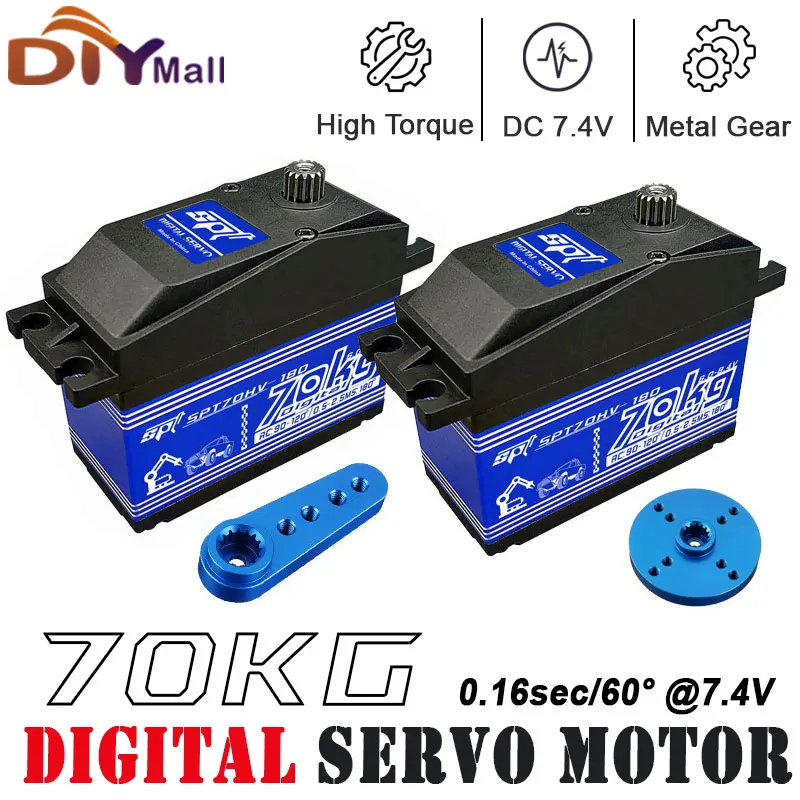 

70KG SPT70HV Digital Servo 180/270 Degree High Torque Metal Gear Waterproof For 1:5 X-MAXX KRATON RC Car Robot Arm Parts New