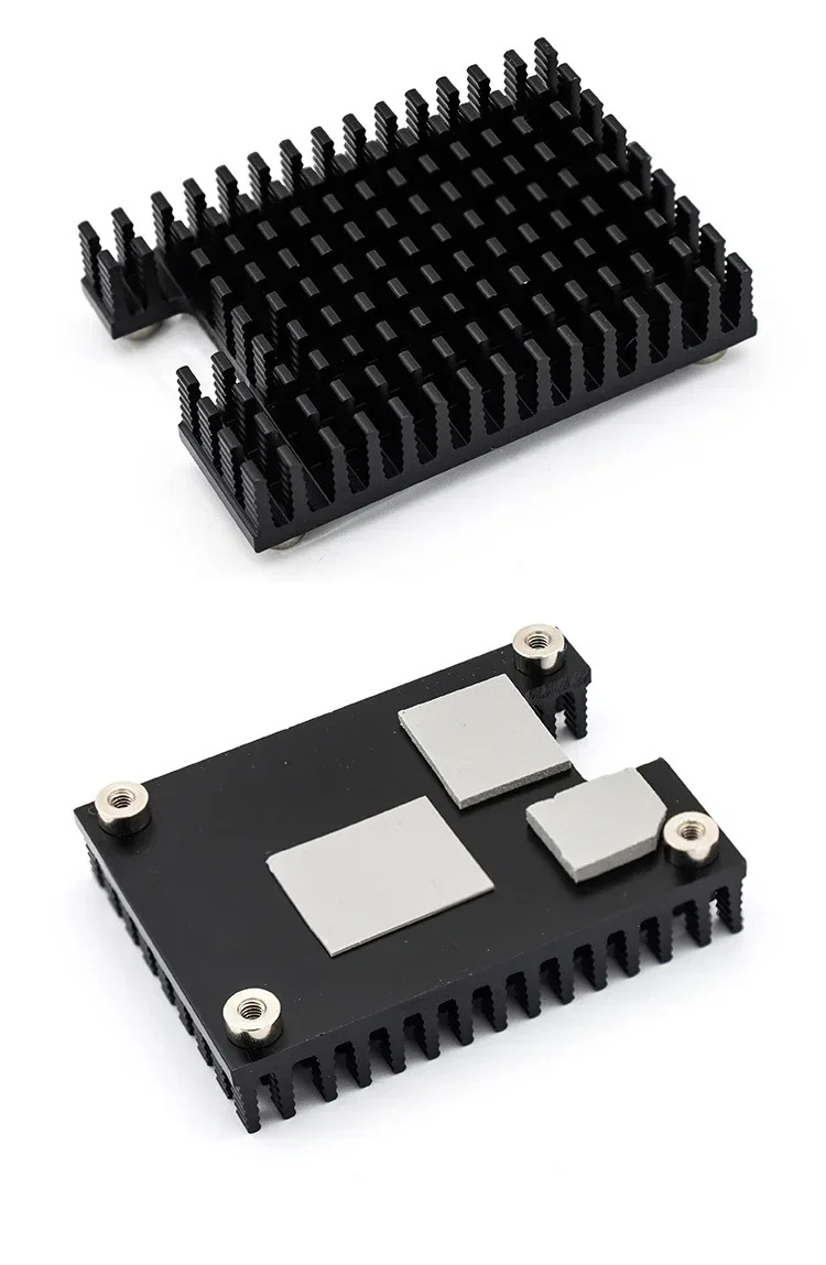 Raspberry Pi CM5 ฮีทซิงค์ Cooler อลูมิเนียมอย่างเป็นทางการสําหรับ Raspberry PI Compute Module 5 Thermally Conductive ซิลิโคน