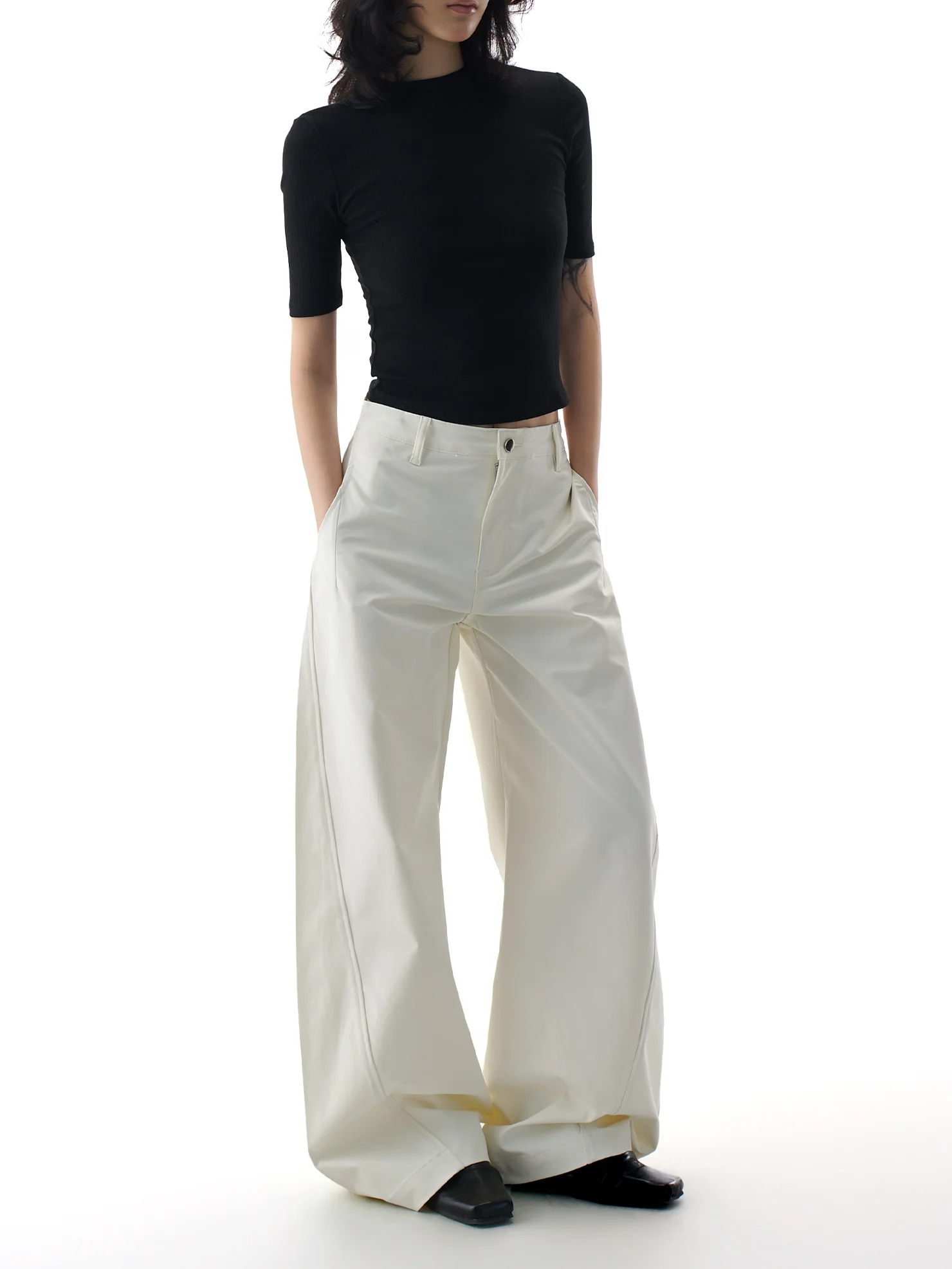 

Женские повседневные брюки-бананы цвета хаки с широкими штанинами, свободного кроя, длинные, весна 2026, новая модная коллекция