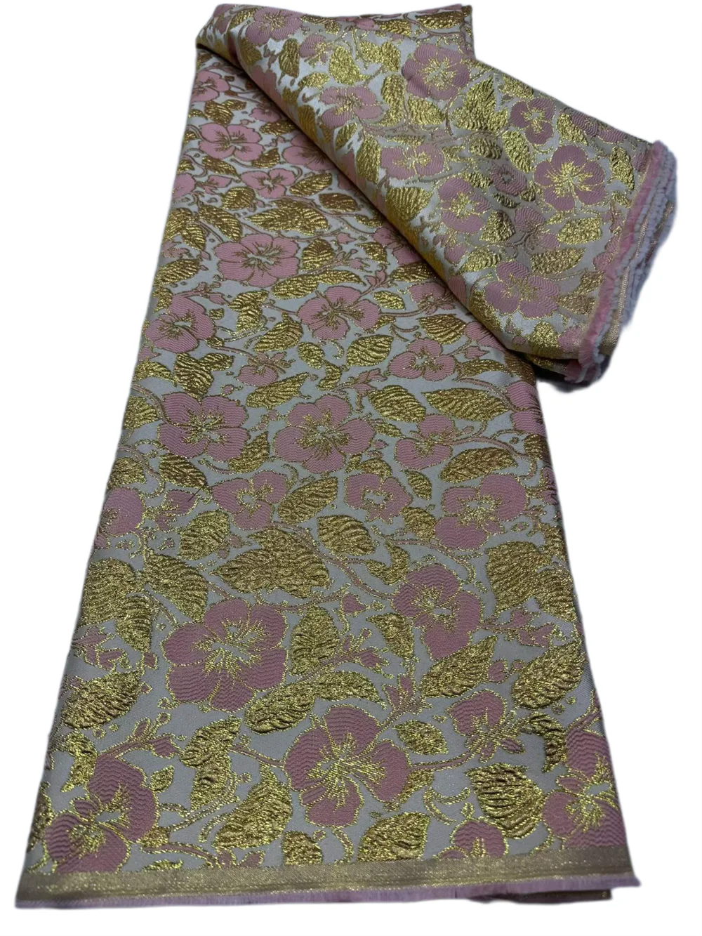 Goedkope, hoogwaardige Afrikaanse organza brokaat kantstof, 5 yards, Franse tule, geschikt voor feestjurken, Nigeriaanse jacquard kant, stof voor het maken van kleding.