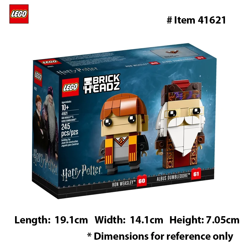 LEGO 41621 Limited Edition BrickHeadz Ron Weasley & Albus Dumbledore Building Kit 245 PCS 10+ years old