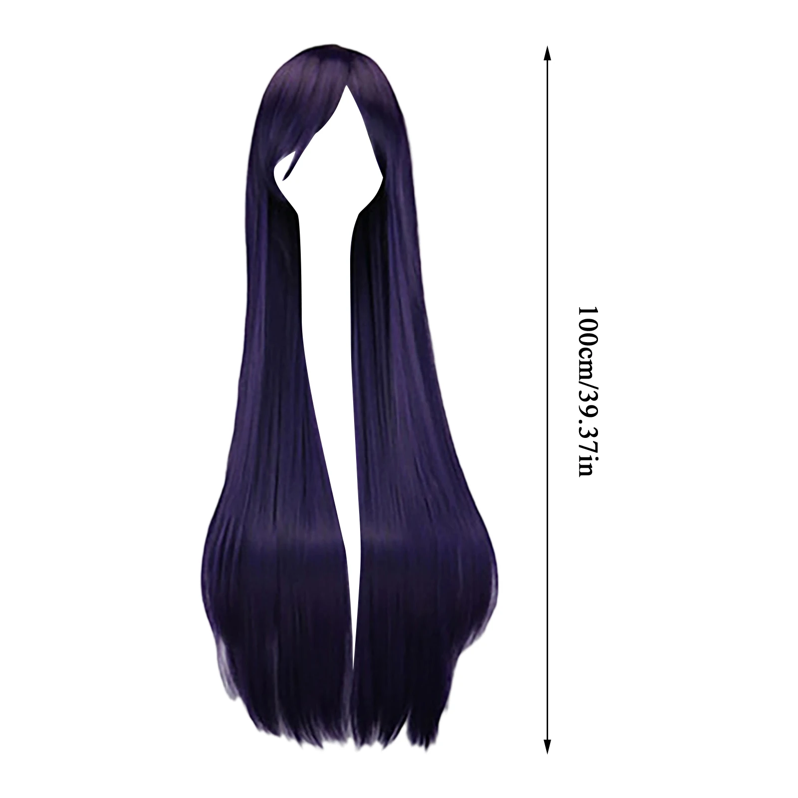 Multi-color European and American Long Straight Wig for Women Heat-resistant Fiber Synthetic Wig for Daily Cosplay Accessories