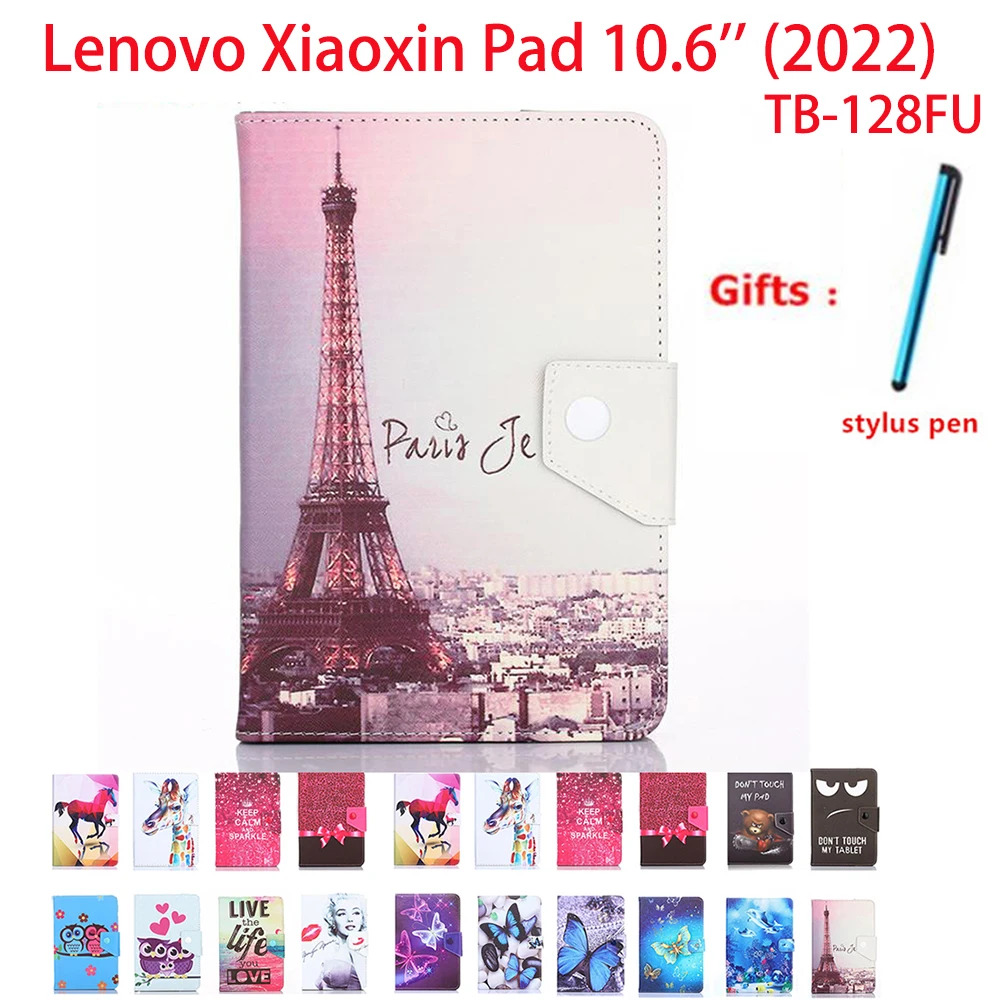 

Universal Case For Lenovo Xiaoxin Pad 10.6 inch (2022) TB-128FU Tablet Case PU Leather Folding Stand Tablet Cover Protect Shell