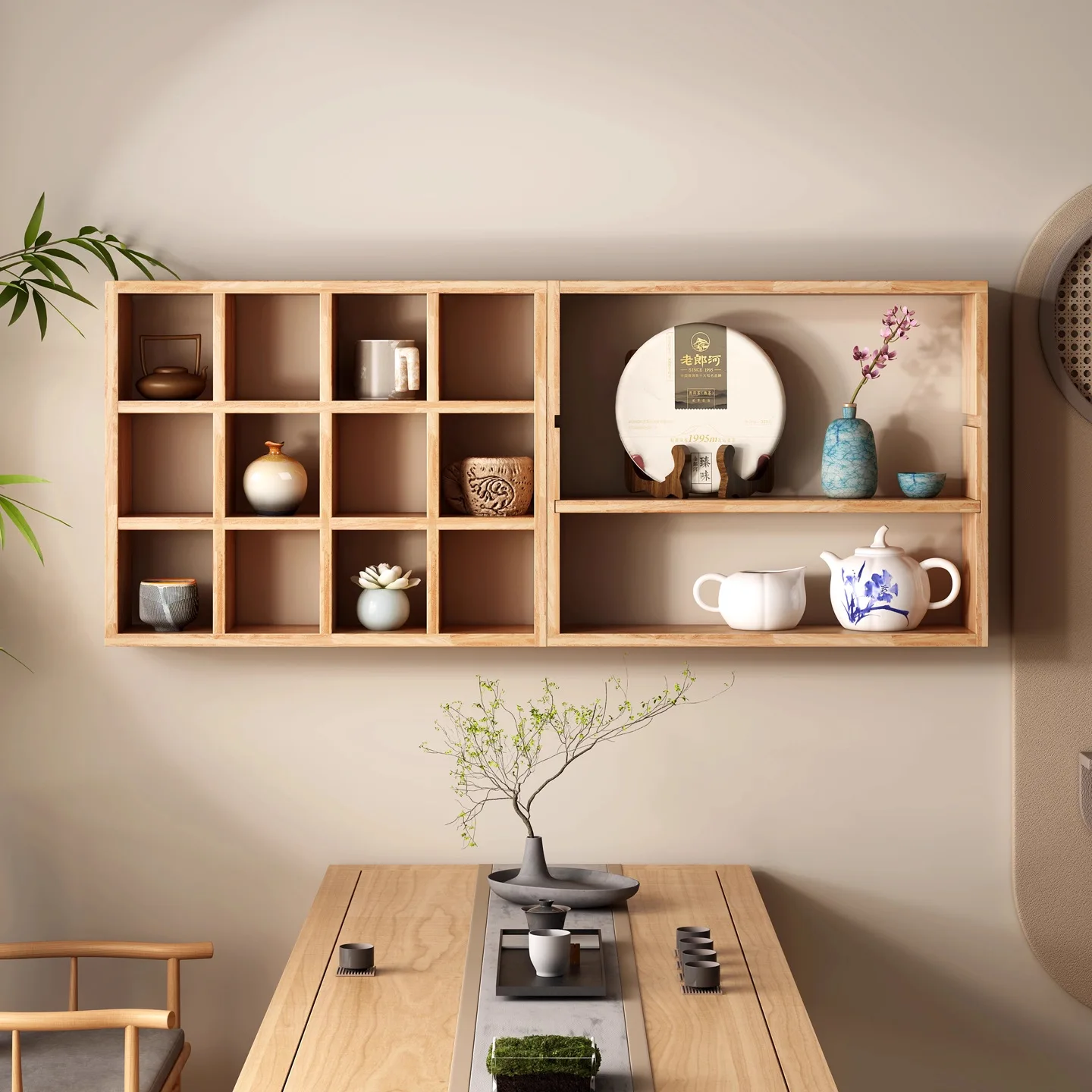 Multi-layer shelf Wall storage rack Living room ledge Display rack Household cup holder Dining side cabinet Display