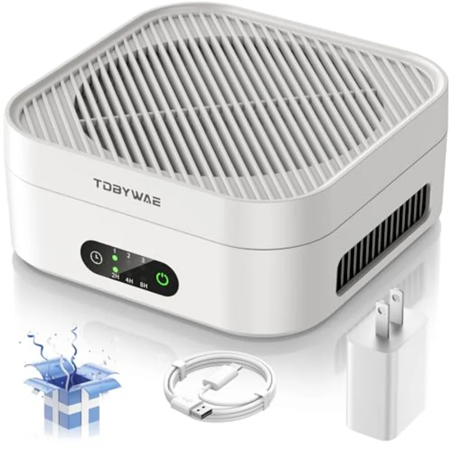 Purificadores de Aire para el Hogar y Dormitorio, Purificador de Aire HEPA Verdadero para Mascotas, Polvo, Caspa, Polen, Olor, Humo, Portátil, para Auto, Hasta 600 pies