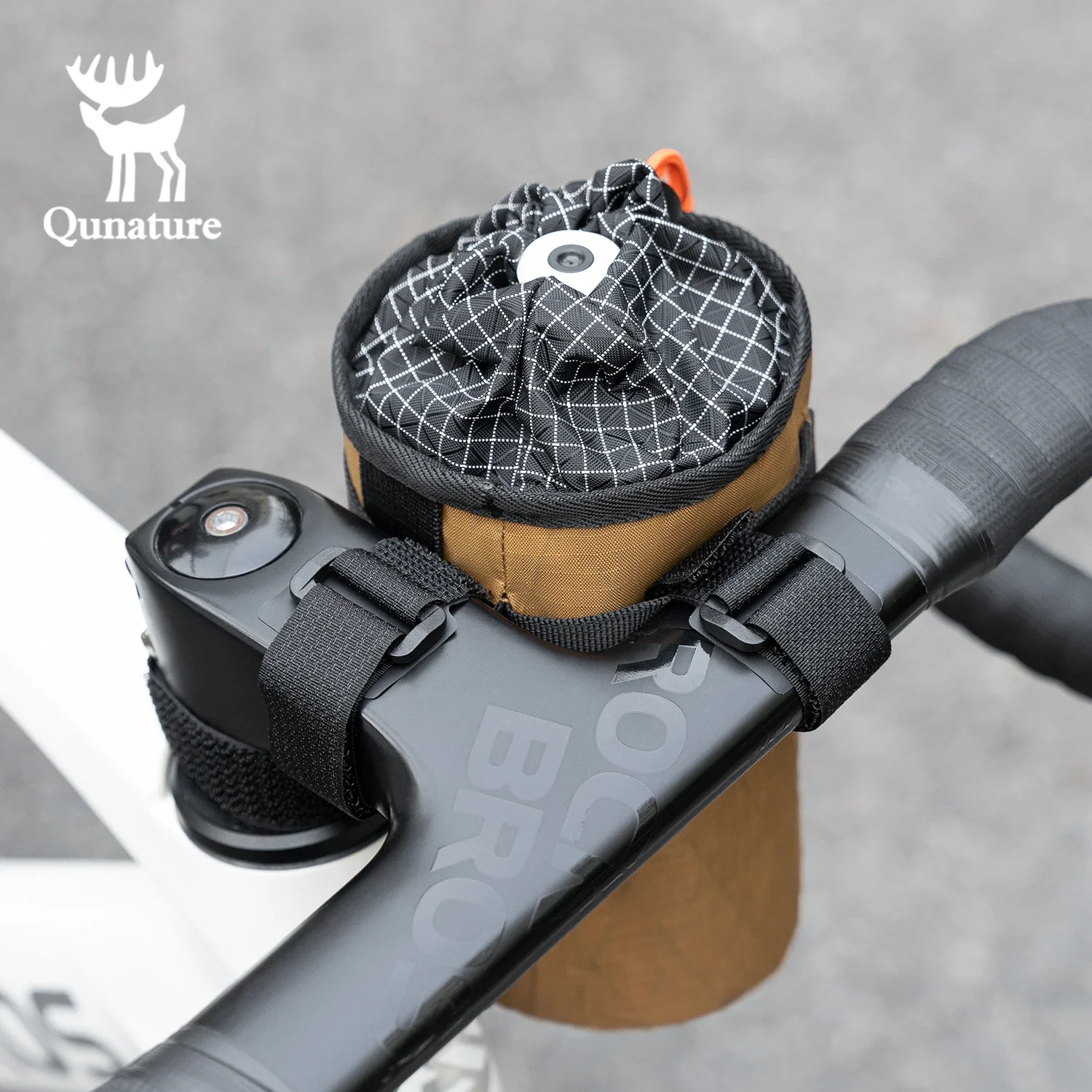 Qunature Foldable Storage Crossbody Sling Bag Frame Pack for Road & Mountain Bikes  Handlebar Pouch Insulated Bike Top Tube Bag