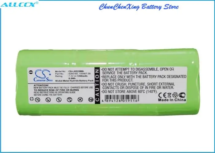 Cameron Sino 1200mAh Battery for Honeywell/LXE 2280, 2285, 2286, For LXE LX22C2-D, LX22H1-A, LX22H1-D, LX22H1-G