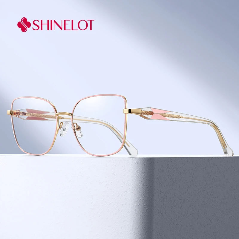 

97776 New Arrival Women Cat Eye Eyeglasses Frame Female Eye Protection Optical Glasses Lady Modern Spectacles Eyewear