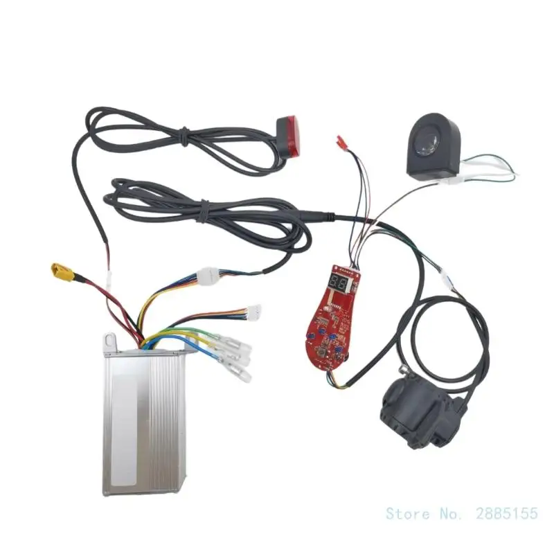 Advanced Scooter Electronics Package Control Module with 36V Motherboard, Instrumentation, Lighting for 8.5inch Scooters